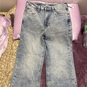 Light Blue Wide-Leg Jeans